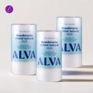 Kit Cristal Natural Alva Trio 3 Desodorantes Stick Natural 120g Sem Perfume 12 Horas de Proteção