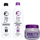 Kit Cristalização Matizadora Juzy 1l+ Matizador Violeta 250g Mairibel