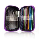 Kit Crochê 22 Agulhas de Alumínio e Coloridas + Estojo Case