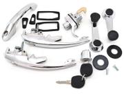 Kit Cromado Ignição Maçanetas Manivelas Motor Capô Fusca 1978 em diante