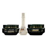 Kit Cronograma Capilar 250mL(mascara mandioca, mascara cabelos ressecados & mascara quente) Kit Cronograma Capilar 250mL(mascara mandioca, mascara cabelos ressecados & mascara quente)