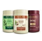 Kit Cronograma Capilar Bioextratus Cabelos Danificados 1kg ( Jaborandi, Umectante, Shitake)