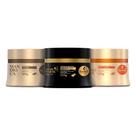 Kit Cronograma Capilar Haskell para Cabelos Frágeis Hidratação, Nutrição e Reconstrução 3 Máscaras de 300g