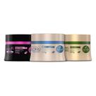 Kit Cronograma Capilar Haskell para Cabelos Loiros Hidratação, Nutrição e Reconstrução 3 Máscaras de 300g