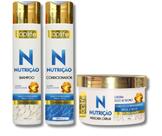 Kit Cronograma Capilar Nutrição, Toplife Profissional, (3 passos)