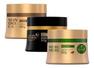 Kit Cronograma Capilar para Cabelos Ressecados Hidratação, Reconstrução, Nutrição