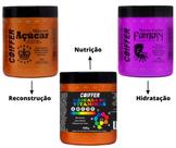 kit Cronograma Capilar para Loiras Coiffer 3 Unidades