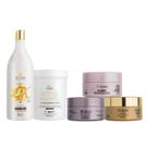 Kit Cronograma Capilar + Pó Descolorante Active + OX 10 Vol