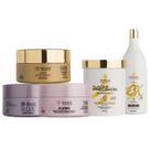 Kit Cronograma Capilar + Pó Descolorante White +OX de 20 Vol