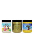 Kit Cronograma Coiffer Mascara Creme Massa Compact p/ Hidratação Nutrição Reconstrução