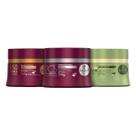 Kit Cronograma Haskell Cabelos Alisados Liso Com Força + Pós Progressiva + HidraNutre 300ml