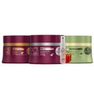 Kit Cronograma Haskell Cabelos Alisados Liso Com Força + Pós Progressiva + HidraNutre 300ml + Presente Lourre 15ml