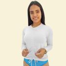 Kit Cropped Uv+Calcinha Asa Delta Cintura Alta Modela Bumbum