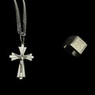 Kit - Crucifixo (Corrente e Dedeira) I Prata 925 Kit - Crucifixo (Corrente e Dedeira) I Prata 925