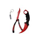 Kit CS2 Gamer Karambit + Baioneta ou Butterfly + Chaveiro Brinde Decorativo -