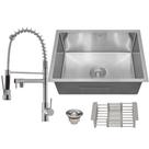 Kit Cuba Aço Inox Torneira Gourmet Flexível Cozinha Acessórios