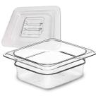 Kit Cuba Gastronômica Acrílico GN 1/6 65mm C/ Tampa GN 1/6
