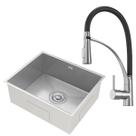 Kit Cuba Gourmet Lisboa Aço Inox 304 e Torneira Gourmet Florença Monocomando GoldenX