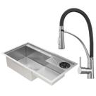 Kit Cuba Gourmet Veneza Aço Inox 304 e Torneira Gourmet Florença Monocomando GoldenX