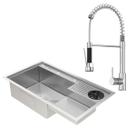 Kit Cuba Gourmet Veneza Aço Inox 304 e Torneira Gourmet Genebra Monocomando GoldenX