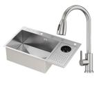 Kit Cuba Gourmet Zurique Aço Inox 304 e Torneira Gourmet Roma Aço Inox GoldenX