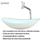Kit cuba para banheiro oval com torneira link gourmet e valvula click up - várias cores Kit cuba para banheiro oval com torneira link gourmet e valvula click up - várias cores