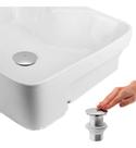 Kit Cuba Semi Encaixe Sicília e Válvula Click para Cubas Inox Cromada