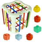 Kit Cubo Didático Sensorial Para Bebês Formas Geométricas Castela