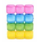Kit Cubos de Gelo Artificiais Com 12 Unidades Cores Variadas