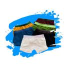 Kit Cueca Box lisa c 3 peças Infantil Tamanho 2 anos Kit Cueca Box lisa c 3 peças Infantil Tamanho 2 anos