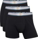 Kit Cueca Boxer CR7 Underwear Trunk Cotton/EA com 3 Peças Tamanho:PGênero:MasculinoCor:Multicolor