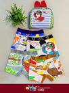 Kit Cueca Infantil Estampa Divertida Aves na Mochila - Êxito Lingerie