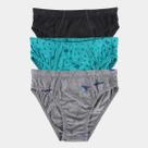 Kit Cueca Slip Infantil Brandili Lisa + Estampada 3 Peças Kit Cueca Slip Infantil Brandili Lisa + Estampada 3 Peças
