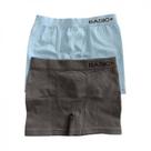 Kit Cuecas Boxer Infantil 2 Peças Mescla e Azul Claro Tamanho 8 - Basic+