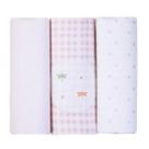 Kit Cueiro Bebê Manta Bordados Libélula Rosa Papi 80 x 80Cm