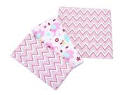 Kit Cueiro Bebe Mantinha 50cmx80cm Menina 100% Algodão Kit Cueiro Bebe Mantinha 50cmx80cm Menina 100% Algodão