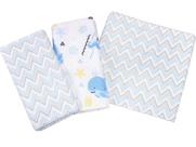 Kit Cueiro Bebe Mantinha 50cmx80cm Menino 100% Algodão Kit Cueiro Bebe Mantinha 50cmx80cm Menino 100% Algodão
