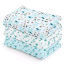 Kit cueiro flanelado 80 x 50 cm karinho papi azul