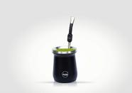 KIT Cuia Térmica Ximba 236ml + Bomba Especial com Cabeça Rosqueável - Mate Preta G