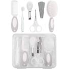 Kit Cuidados Baby 9 Itens Com Estojo Para Viagem Buba Cor:Branco