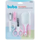 Kit Cuidados com o Bebê 6 Peças Rosa 5239 - Buba Kit Cuidados com o Bebê 6 Peças Rosa 5239 - Buba