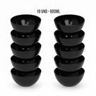 Kit Cumbuca Bowl Cores Neutras 600ML Para Sopa E Sobremesa Sopas Caldos Gelatinas Açai KIT CUMBUCA 600ML:Preto c/10und