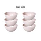 Kit Cumbuca Bowl Cores Neutras 600ML Para Sopa E Sobremesa Sopas Caldos Gelatinas Açai