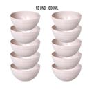 Kit Cumbuca Bowl Cores Neutras 600ML Para Sopa E Sobremesa Sopas Caldos Gelatinas Açai