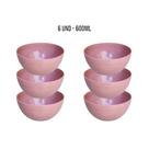 Kit Cumbuca Bowl Cores Neutras 600ML Para Sopa E Sobremesa Sopas Caldos Gelatinas Açai