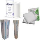 Kit Curativos Machucados Lesão Pele 1 Gel + 1 Fita + 5 Gazes