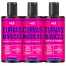 Kit Curvas Mágicas Shampoo, Condicionador e Creme de Pentear