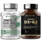 Kit D3 2.000ui K2 Mk7 149mcg Zinco Quelato 120 Cáps 1 Ao Dia Ecomev