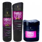 Kit da Hidrabell Liso Abacate Shampoo 500ml Condicionador 400ml e Máscara 450g