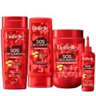 Kit Dabelle Hair SOS Crescimento Shampoo e Condicionador + Tônico 100ml + Máscara Hidratação 800g